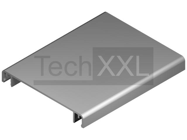 线槽盖板 D80 E，氧化银白 兼容 Item 7.0.002.73
