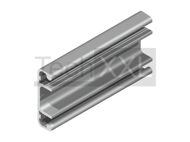 线槽盖板 D30 E，氧化银白 兼容 Item 7.0.002.85