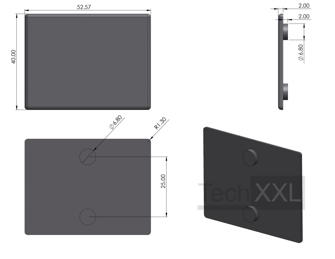 角帽 8 40x40 X-线 wie HS208XWAK40