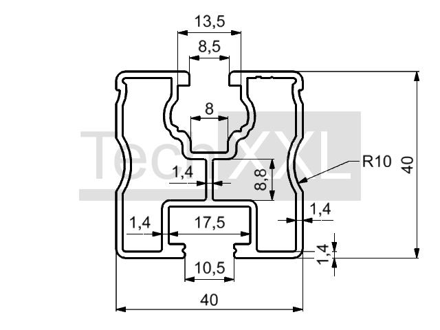 太阳轨道 40x40 2N180 N-I wie HSOP63
