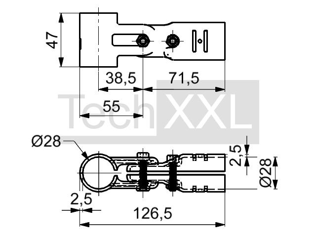 对角连接器 D28, 黑, 旋转 180°, 难 wie HRS200D28DVSSCHS